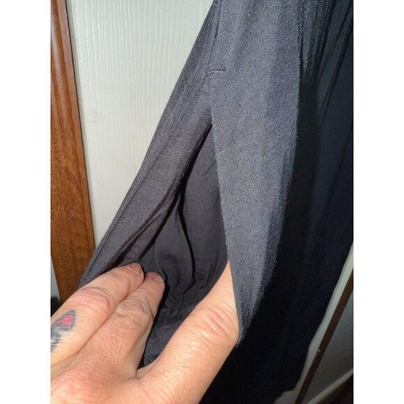 Boden Black Sleeveless Linen / Viscose Blend Smocked Detail Maxi Dress Size 6 - Picture 5 of 16